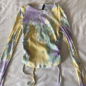 Long sleeve h&m tie-dye shirt